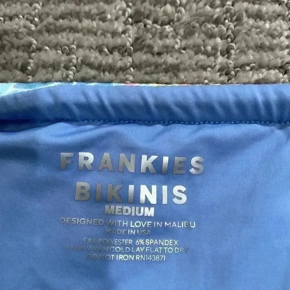 Frankies Bikinis Tia Terry String Bikini Bottom